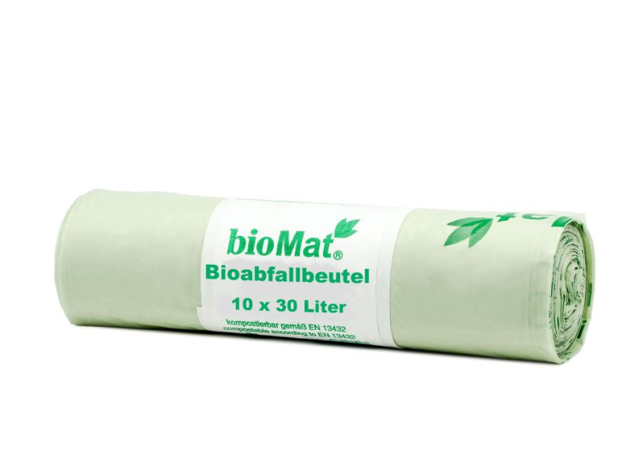 Biomat Compostable Garbage Torby 30L -10 PCS.