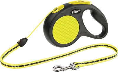 Flexi Rollijn New Cord Neon Black Yellow