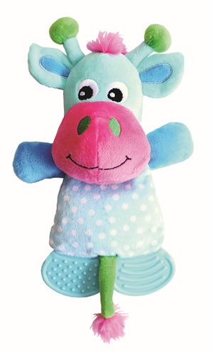 Kleine Schlingel spielen Teether Cow