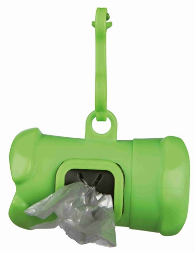 Trixie poop bag holder bone shape with poop bags assorti