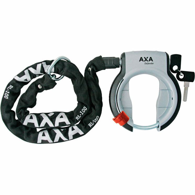 Axta Ring Lock De Verteideger Black Silver + Kette rlc100