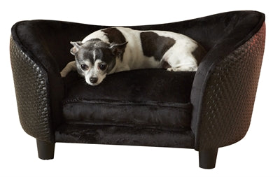 Enchanted pet Enchanted hondenmand sofa ultra pluche snuggle wicker bruin