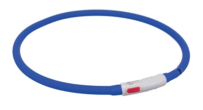 Trixie collar usb silicona luminosa recargable azul real