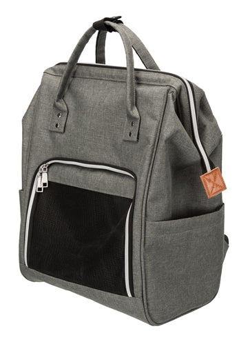 Backpack della borsa per cani Trixie Ava Grey fino a 10 kg