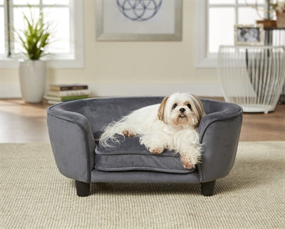 Enchanted Pet Enchanted Dog Basket Sofa Coco Dark Gray