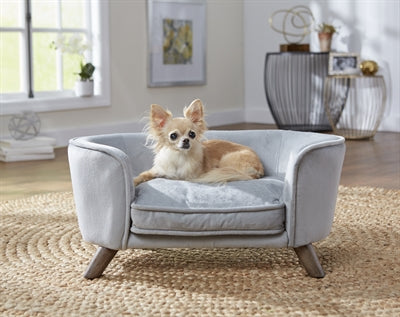 Verzaubertes Haustier Enchanted Hundekorb Sofa Romy Gray