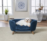 Enchanted Pet Enchanted Dog Basket Soffa Romy Peacock Blue