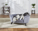 Enchanted Pet Enchanted Dog Basket Soffa Romy Pewter Gray