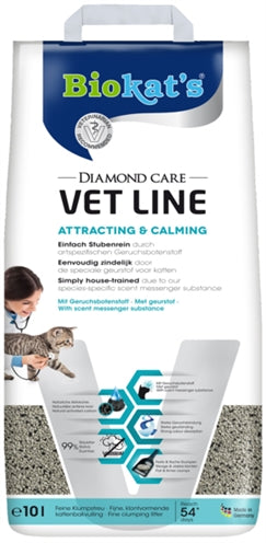 Biokat's Cat Litter Diamond Care Vet Line attirant le calmant