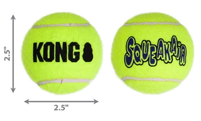 Kong Squeakair tennis ball gul med pip