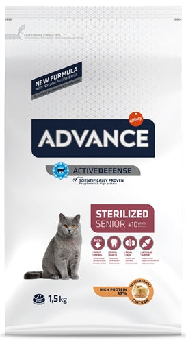 Advance CAT sterilizirani občutljivi starejši 10+