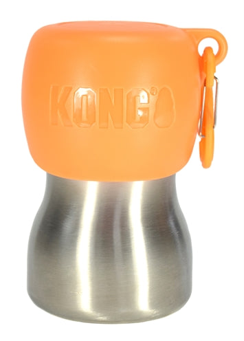 Kong H2o drinkfles rvs oranje