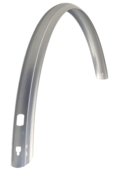 SKS rear fender 28 inch plastic 45 mm silver