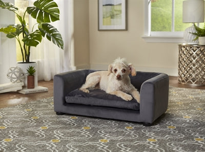 Enchanted Pet Enchanted Dog Basket Sofa Cookie Dark Grey