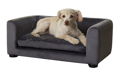 Enchanted Pet Enchanted Dog Basket Sofa Cookie Dark Grey