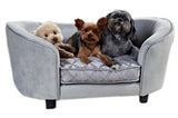 Verzaubertes Haustier Enchanted Hundekorb Sofa Konstantin silberfarben