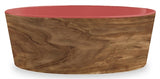 Tarhong Voerbak hond olive melamine houtprint sienna roze