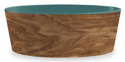 Tarhong Food Bowl Perro Olive Melamine Houtprint Teal Sea Verde