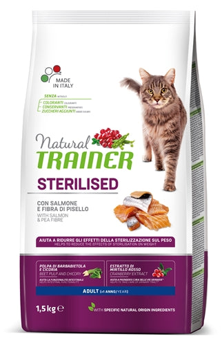 Natural Trainer Cat Sterilized Salmon