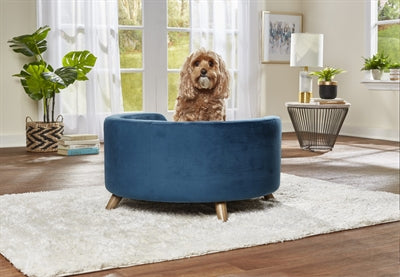 Verzaubertes Haustier Enchanted Hundekorb Sofa Rosie Peacock Blau