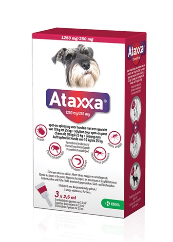 Krka Ataxxa spot on hond