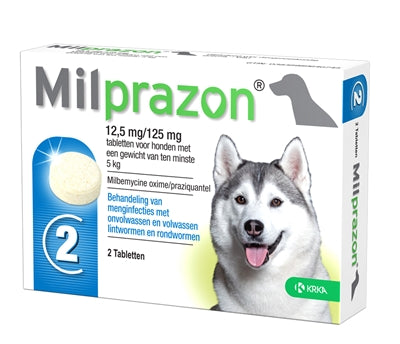 Dog tablet worming krka milprazon