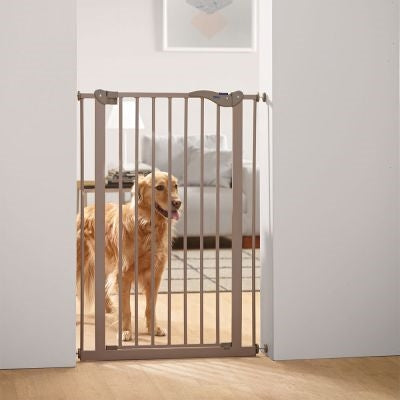 Savic Dog Barrier Locking fence with small door gray