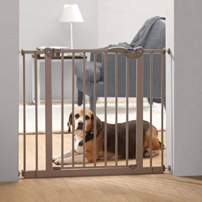 Savic Dog Barrier Locking fence with small door gray