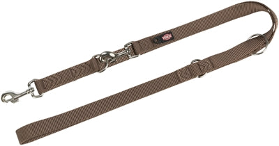 Trixie Dog Leash justerbar premiumbrun