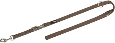 Trixie Dog Leash justerbar premium två -skiktbrun