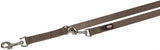 Trixie Dog Leash justerbar premium två -skiktbrun