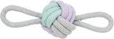 Trixie Junior button ball with 2 hand loops rope