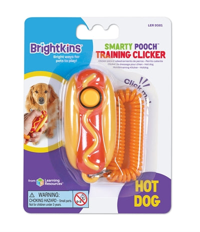 Hrigkins schlau pooch Training klickt op Hotdog