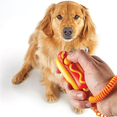 Brighkins Smartym Pooch Training Clicker Hotdog