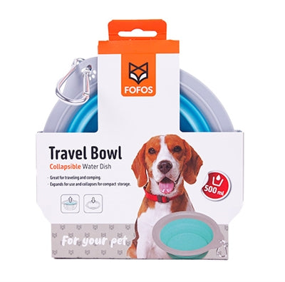 Fofos food bowl Drinking bin foldable TPR