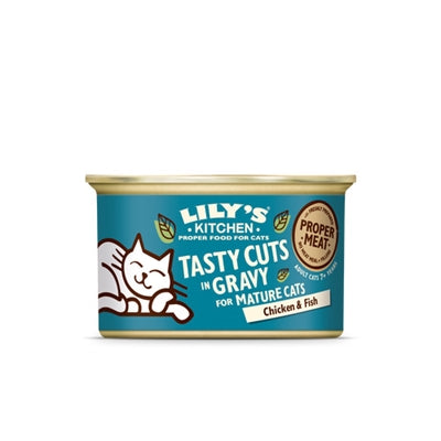 Lily's Kitchen Cat Mature Chicken Fish Tasty Cut i saus