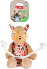 Zolux Chiquitos Plush Lama with rope recycled