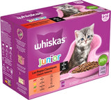 Whiskas multipleack påse junior urval kött i sås