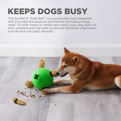 Udad Hund Dog Snuffle N 'Treat Ball Green