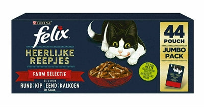 Felix läckra remsor Farm Selection Beef Chicken Duck Turkiet Turkiet