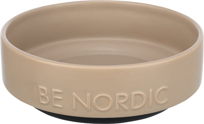 Trixie Be Nordic Food Bowl Cane Dog Ceramic Bupe Taupe