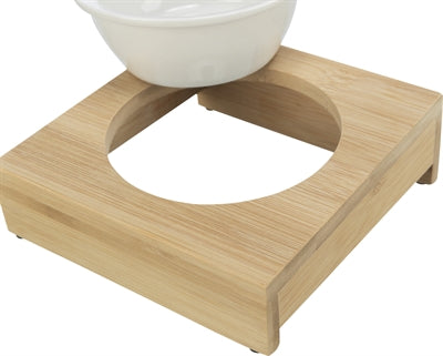 Trixie Food Bowl Water Bowl mit Halter Keramik Bambus