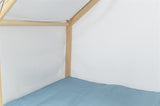 Trixie Hondenmand tent lias hout zand blauw