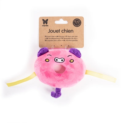 Martin Dog Toys Pig Donut Plush resirkulert