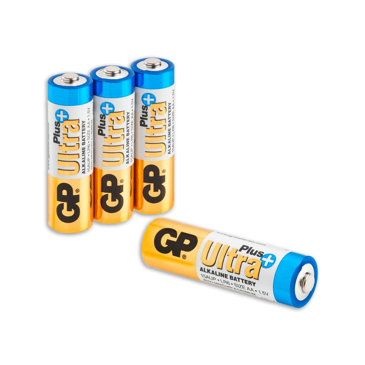 GP Ultra Plus Alkaline AA Batteries 4PK