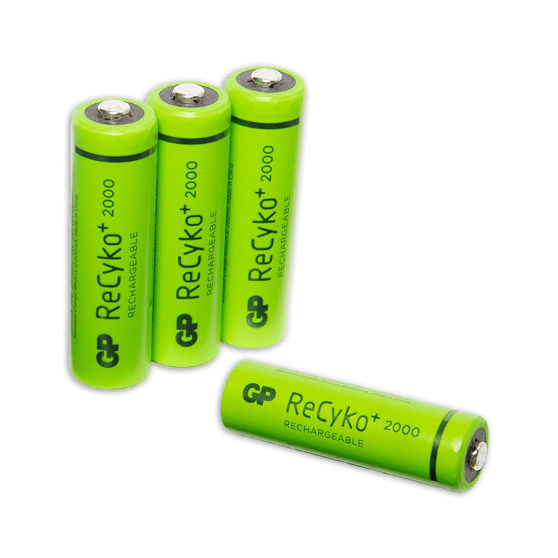 GP uppladdningsbara AA -batterier 2100mAh NIMH 4PK