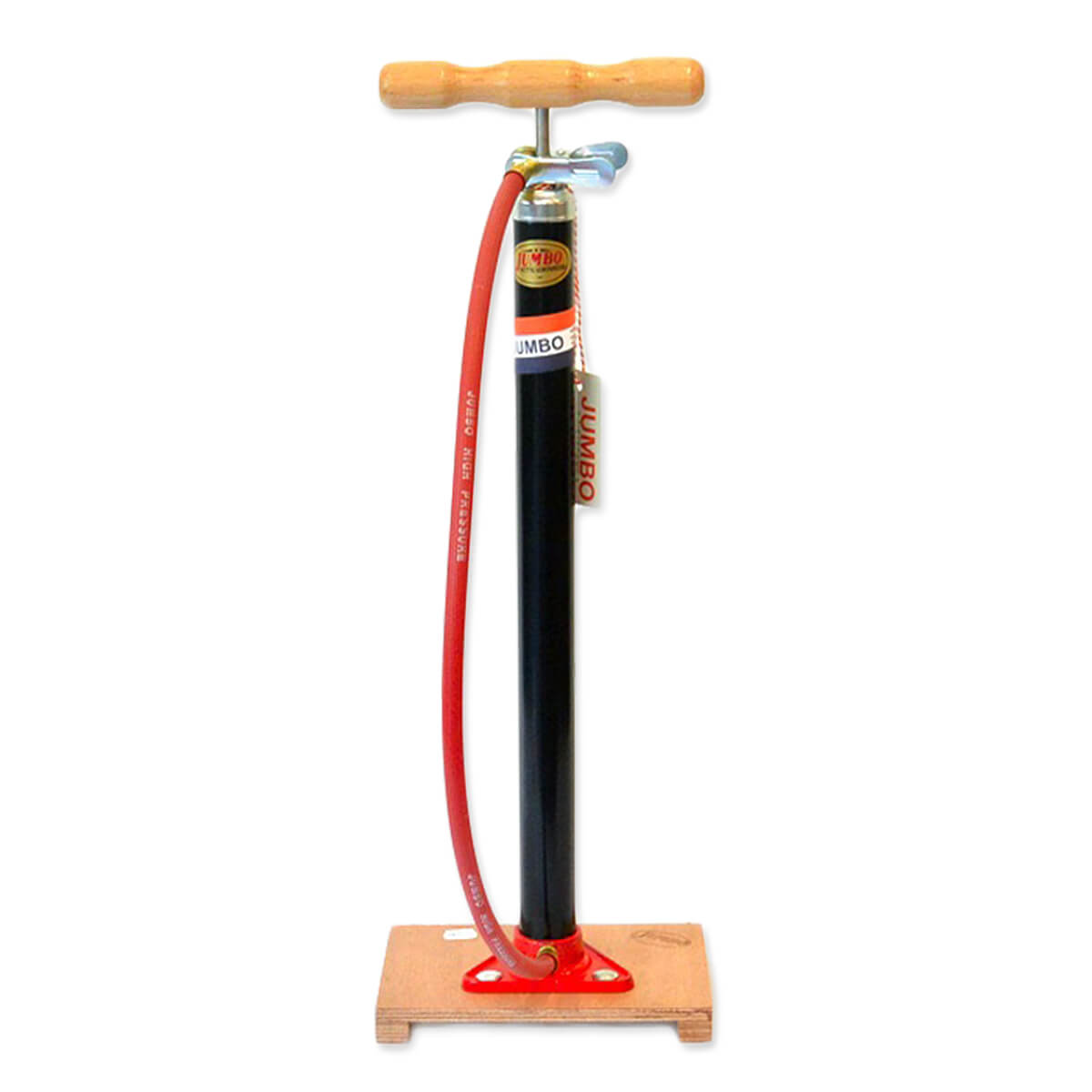 Jumbo bicycle pump with plank