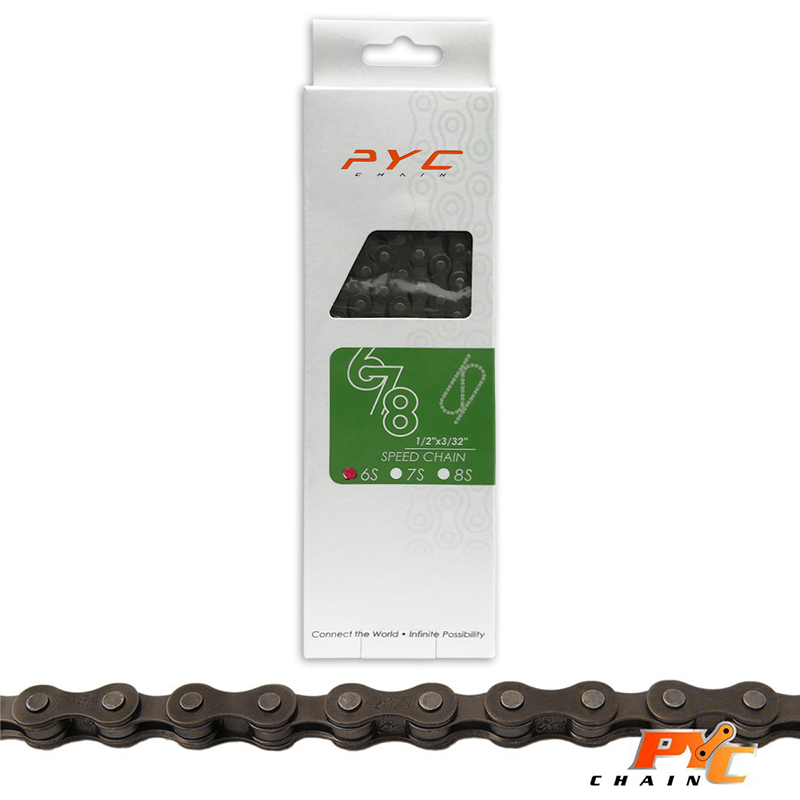 Pyc Bicycle Chain 6V 116s 1 2x3 32 Shimano