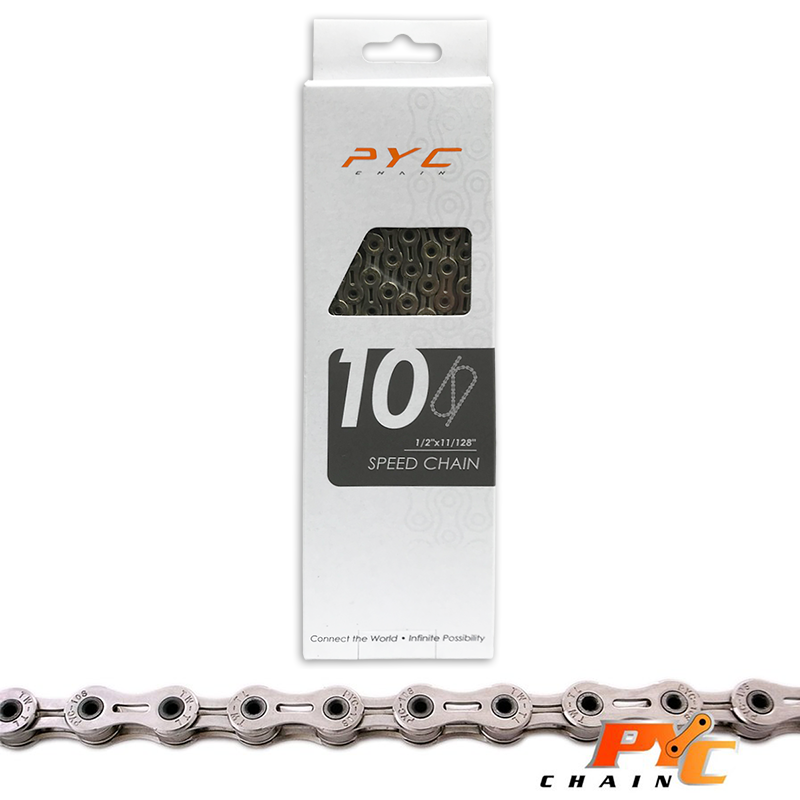 Premium Lightweight Bicycle Chain 10 Speed ​​- Shimano Campagnolo Sram - Chrome Harden Tech - 116 Links