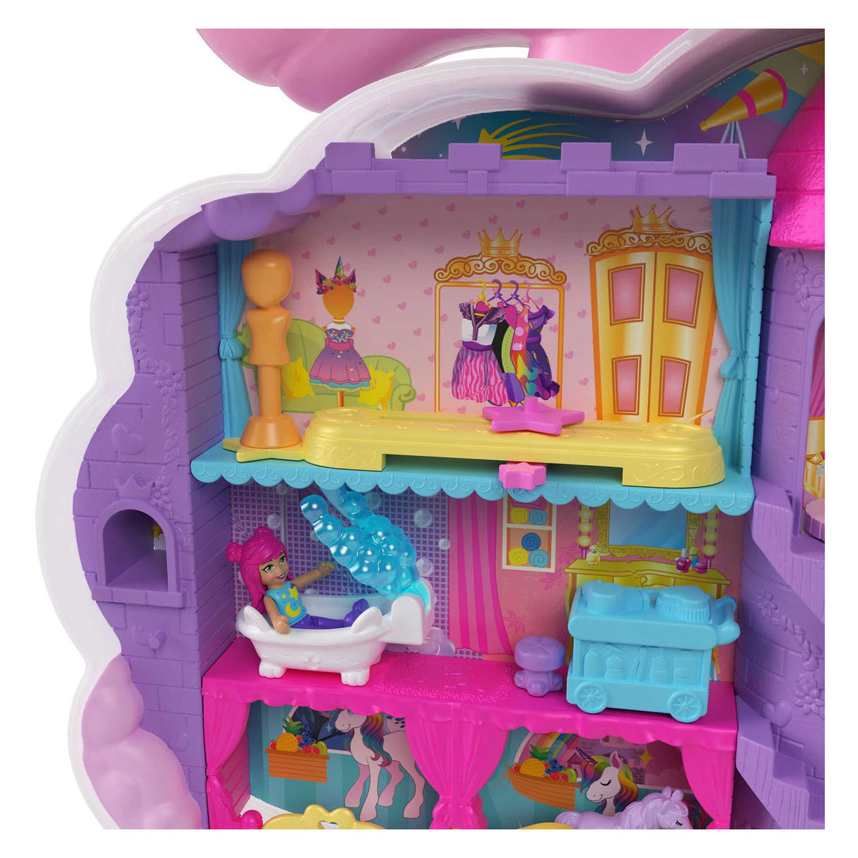 Mattel Polly Pocket Salon Van de Regenboog samorok